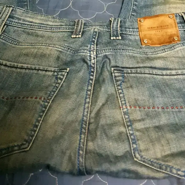 [BUNJANG] Tramarossa Leonardo Vintage Wash Denim Jeans (32) / (이태리) 트라마로사 테일러드 레오나르도 빈티지워싱 스판 데님진 (32)
