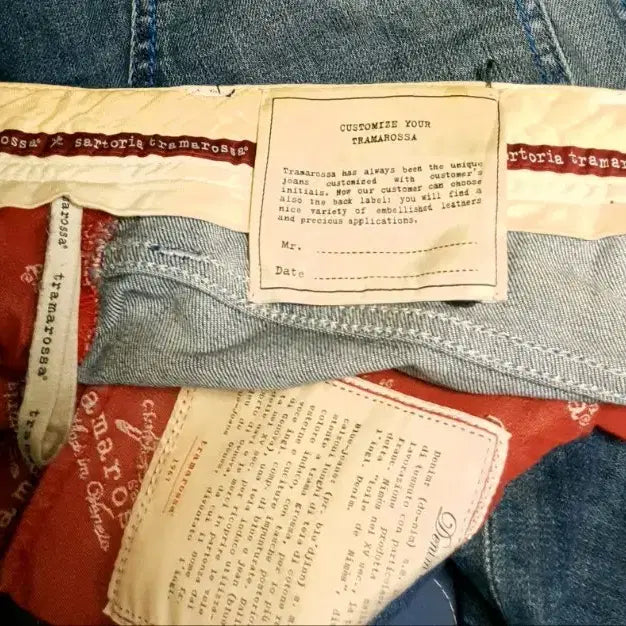 [BUNJANG] Tramarossa Leonardo Vintage Wash Denim Jeans (32) / (이태리) 트라마로사 테일러드 레오나르도 빈티지워싱 스판 데님진 (32)