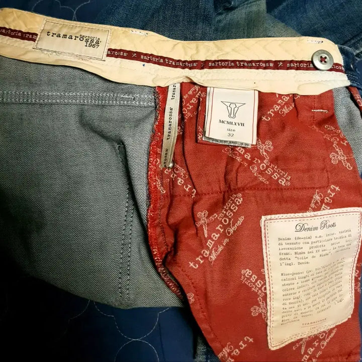 [BUNJANG] Tramarossa Leonardo Vintage Wash Denim Jeans (32) / (이태리) 트라마로사 테일러드 레오나르도 빈티지워싱 스판 데님진 (32)