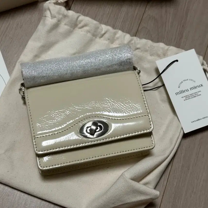 [BUNJANG] milieu mieux Mini Crossbody Bag - Butter Yellow / [ 새상품] milieu mieux 밀리유미유 미니 크로스백 버터옐로우