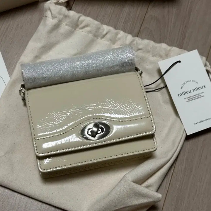 [BUNJANG] milieu mieux Mini Crossbody Bag - Butter Yellow / [ 새상품] milieu mieux 밀리유미유 미니 크로스백 버터옐로우