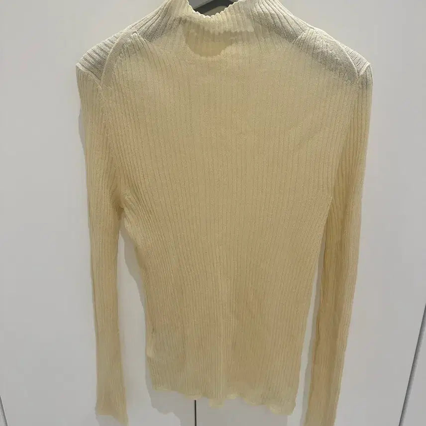 [BUNJANG] Butter Color Pleated Knit Top / 버터컬러 플리츠 니트 탑