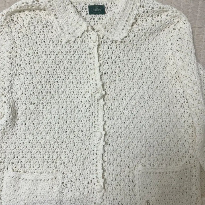 [BUNJANG] The Barnnet Ivory Hand Crochet Knit Cardigan / 더바넷 the barnnet 아이보리 핸드 크로셰 니트 가디건