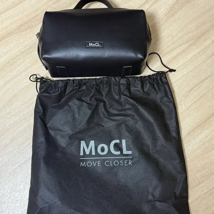 [BUNJANG] Mookle Golf Pouch Bag Black Leather / 골프 파우치백 블랙