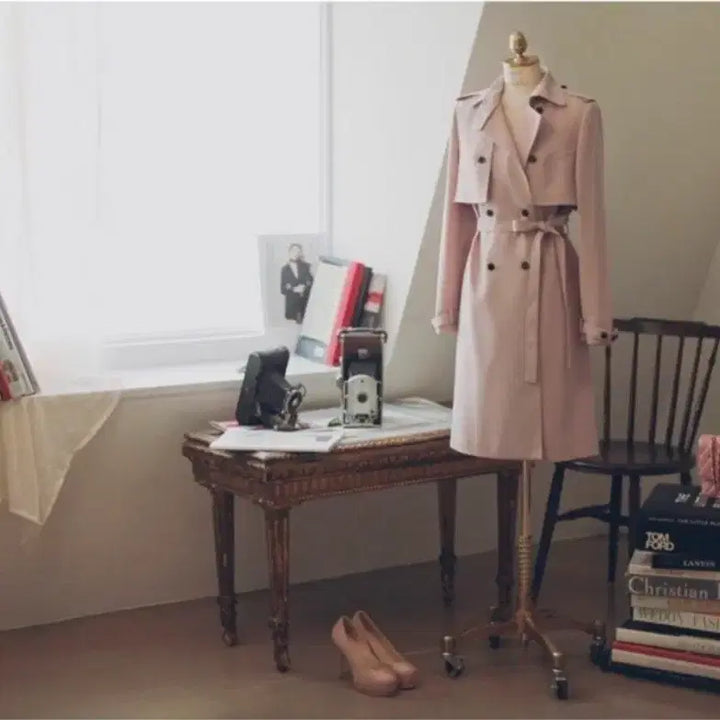 [BUNJANG] Milkcocoa Berlin Trench Coat (Pink) / 쇼핑몰 밀크코코아 베를린 트렌치코트 핑크 색상
