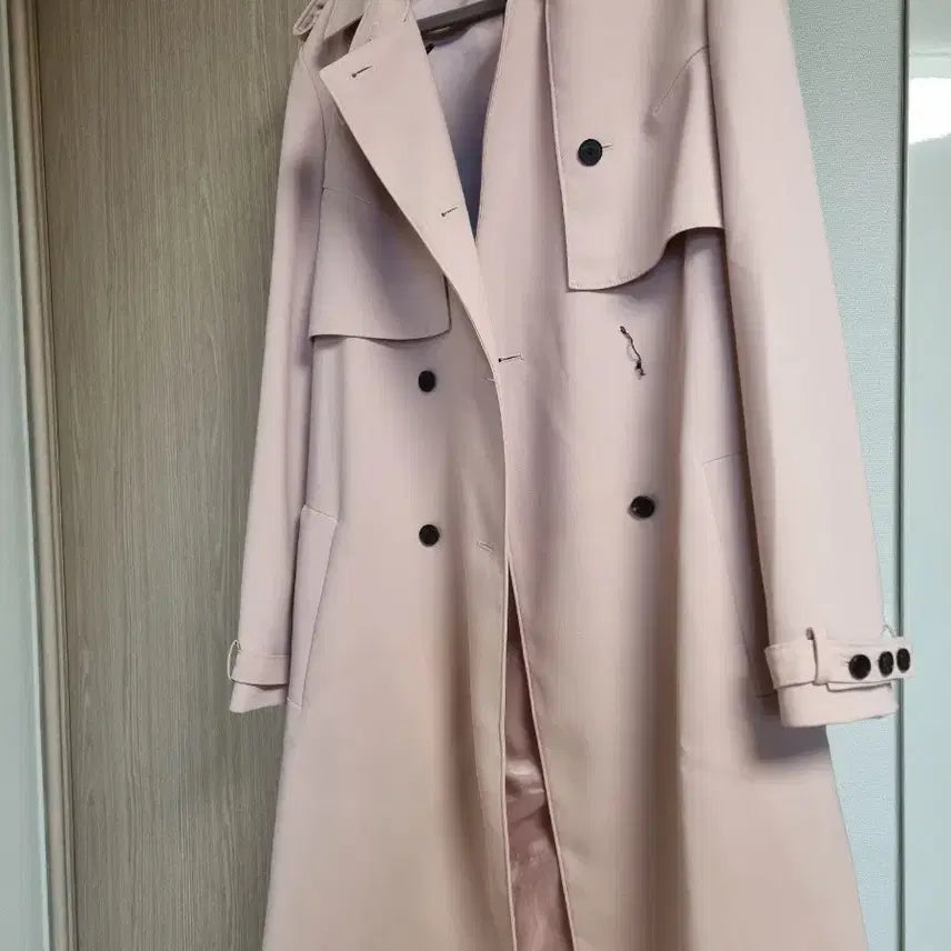 [BUNJANG] Milkcocoa Berlin Trench Coat (Pink) / 쇼핑몰 밀크코코아 베를린 트렌치코트 핑크 색상