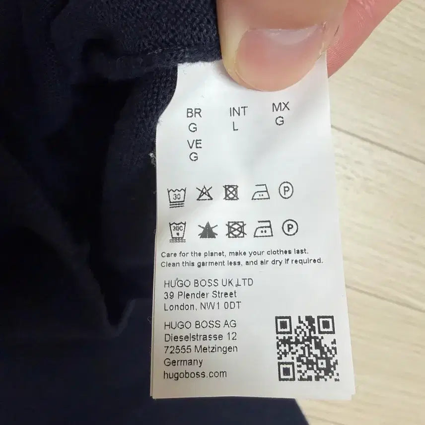 [BUNJANG] Hugo Boss Navy Knit Sweater / (2회 착용 후 드라이) 휴고 보스 남성 네이비 니트 L