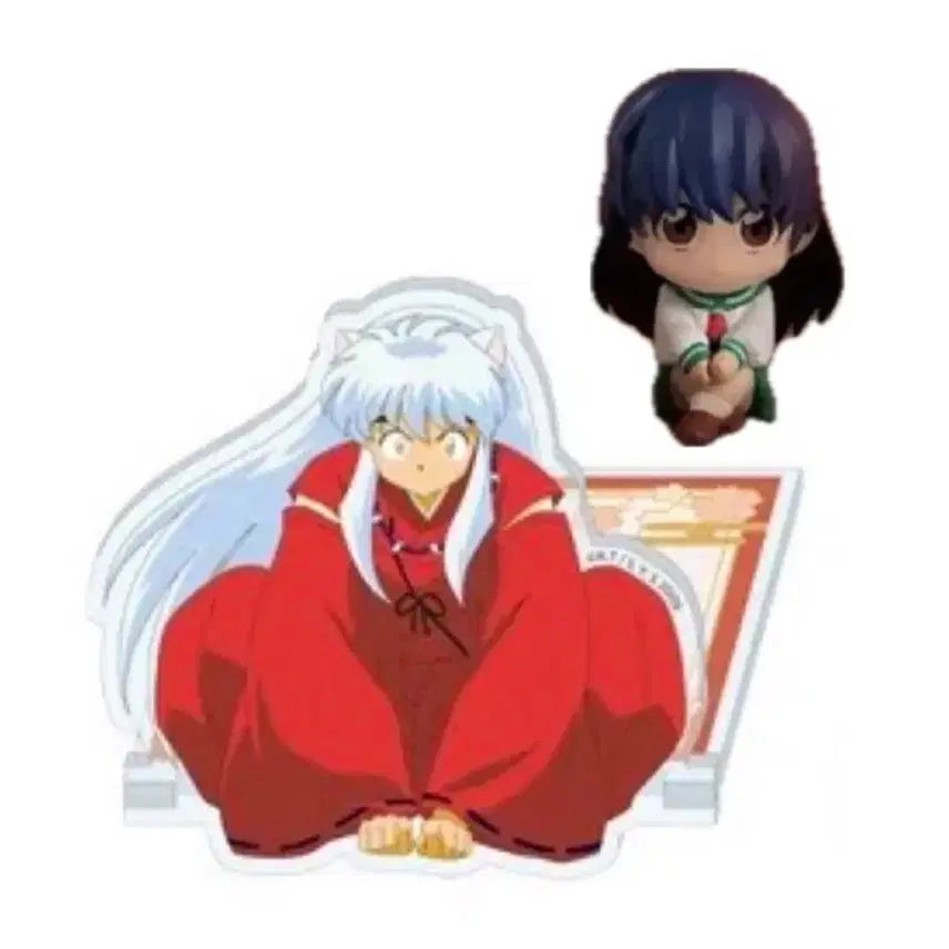 [BUNJANG] Inuyasha Acrylic Standee &amp; Kagome Higurashi Figurine Bundle Set / 이누야샤 아크릴 스탠드 &amp; 가영이 피규어 마치보우케