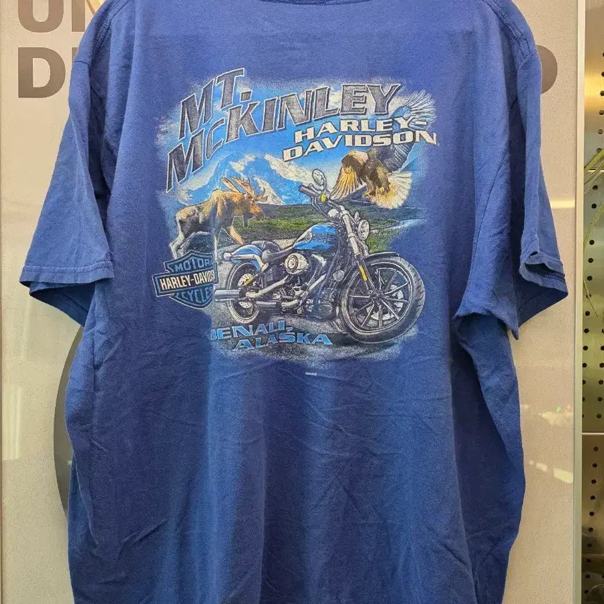 [BUNJANG] Harley-Davidson MT. MCKINLEY Short Sleeve T-Shirt / 할리데이비슨 MT.MCKINLEY 반팔 티셔츠
