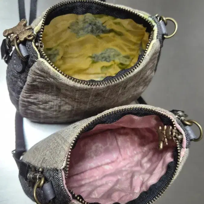 [BUNJANG] Handmade Bear Crossbody Bag / 핸드메이드 곰돌이 크로스백 가방