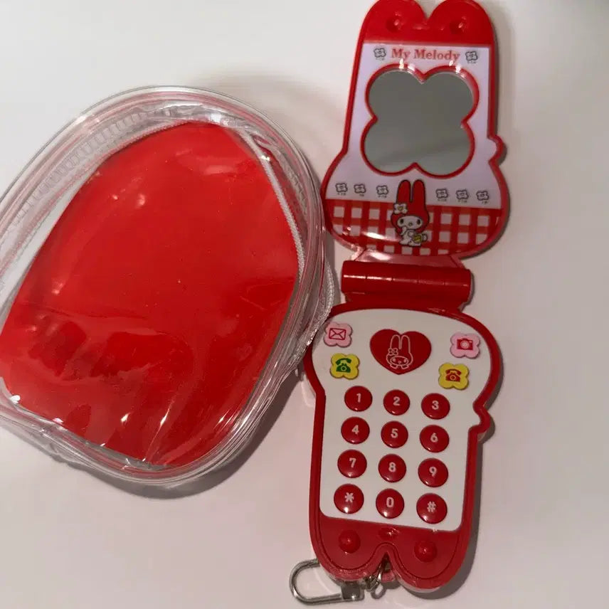 [BUNJANG] My Melody Handphone Mirror Keyring Strap / 마이멜로디 핸드폰 거울 키링 스트랩 마멜 휴대폰 키링 새상품