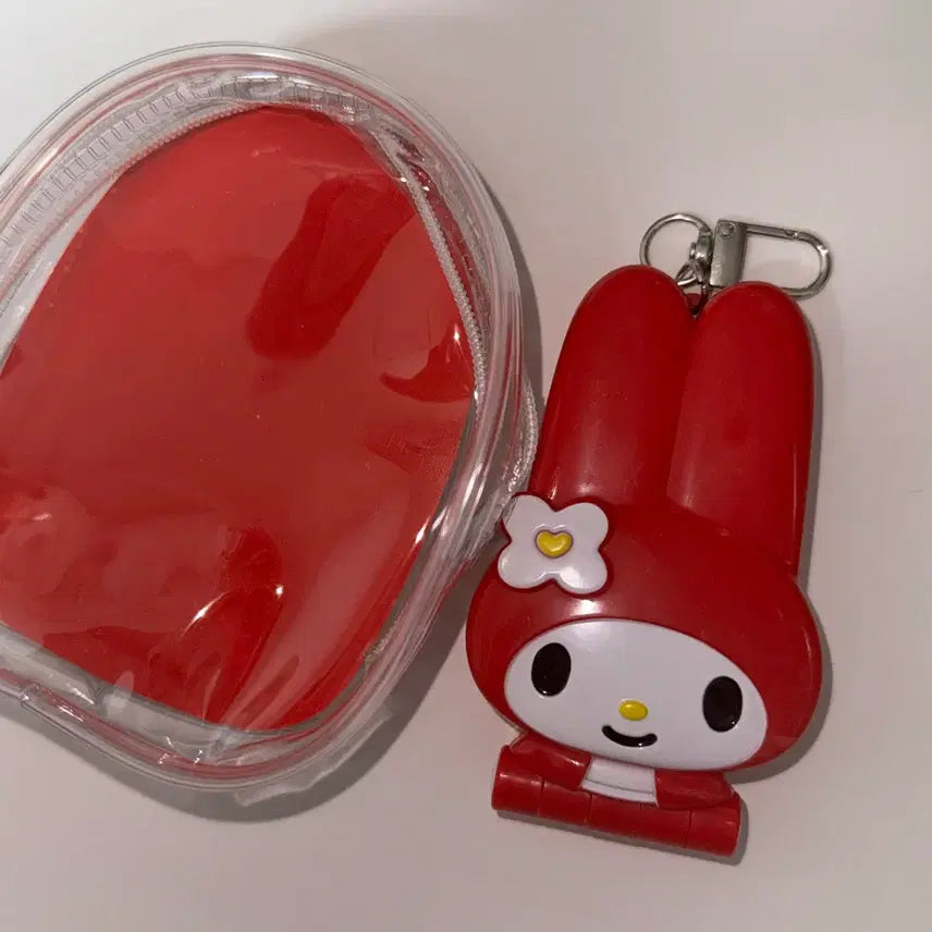 [BUNJANG] My Melody Handphone Mirror Keyring Strap / 마이멜로디 핸드폰 거울 키링 스트랩 마멜 휴대폰 키링 새상품