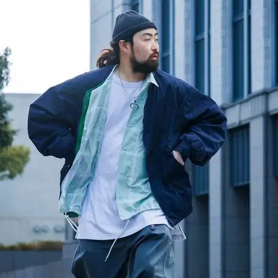 [BUNJANG] The North Face Purple Label Reversible Collarless Jacket XL / 노스페이스 퍼플라벨 리버시블 노카라 자켓 xl