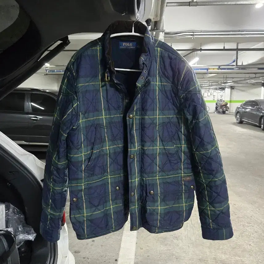 [BUNJANG] Polo Ralph Lauren Tartan Check Quilted Jacket / 폴로 랄프로렌 퀼팅 자켓 타탄체크 M 팝니다