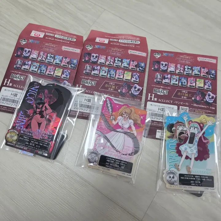 [BUNJANG] One Piece Ichiban Kuji H Prize Acrylic Stand Bundle Set (Nico Robin, Sugar, Monet) / [원피스] H상 아크릴 스탠드 3개 일괄 (쿠지 / 제일복권)