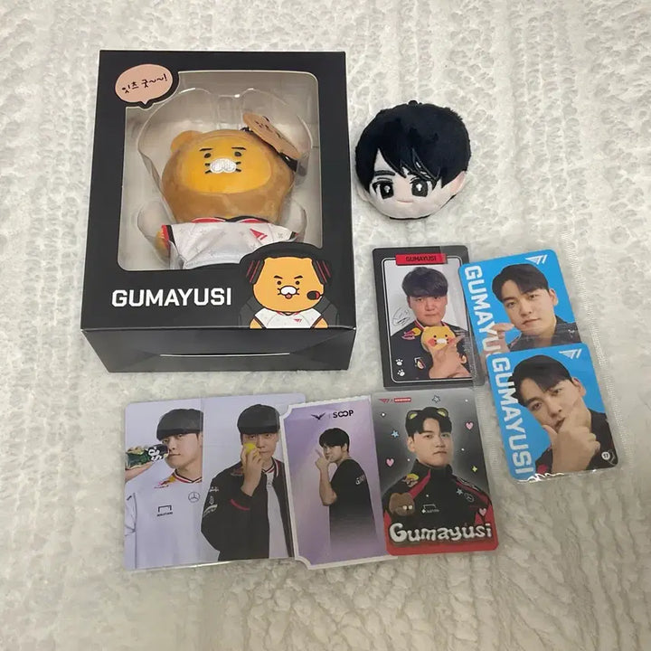 [BUNJANG] T1 Gumayusi ChunSik Doll Headband Bundle Set / 구마유시 춘식이 인형 머리띠 포카 포함 일괄 양도
