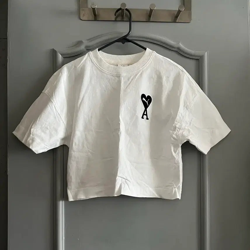 [BUNJANG] Ami Puma 22FW Crop T-shirt (White) - XS / 아미 x 퓨마 22FW 크롭반팔 xs사이즈
