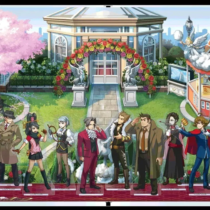 [BUNJANG] Gyakuten Kenji 1&amp;2 Mitsurugi Selection Mini Acrylic Stand Set / 역전검사 1&amp;2 미츠루기 셀렉션 패키지 미니 아크릴 세트
