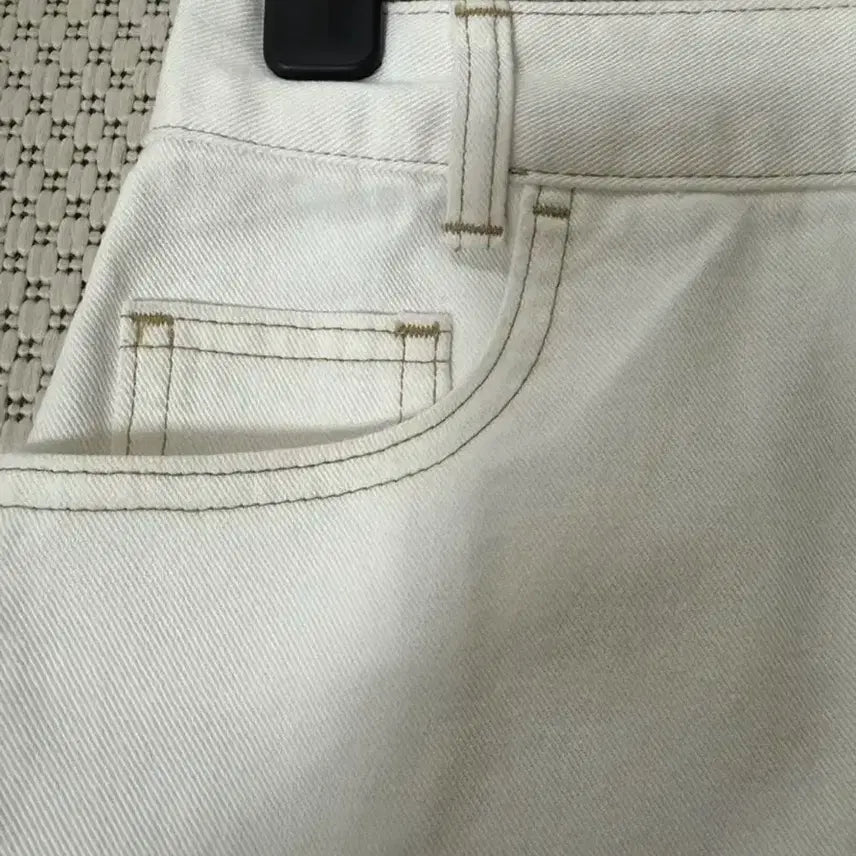 [BUNJANG] CC Collect White Denim Midi Skirt / 씨씨콜렉트 화이트진 스커트55.