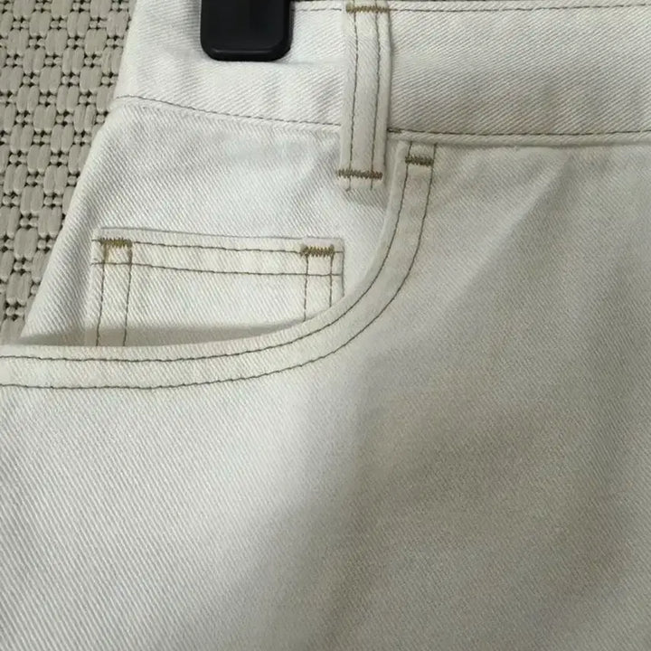 [BUNJANG] CC Collect White Denim Midi Skirt / 씨씨콜렉트 화이트진 스커트55.