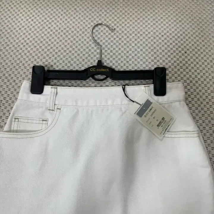 [BUNJANG] CC Collect White Denim Midi Skirt / 씨씨콜렉트 화이트진 스커트55.