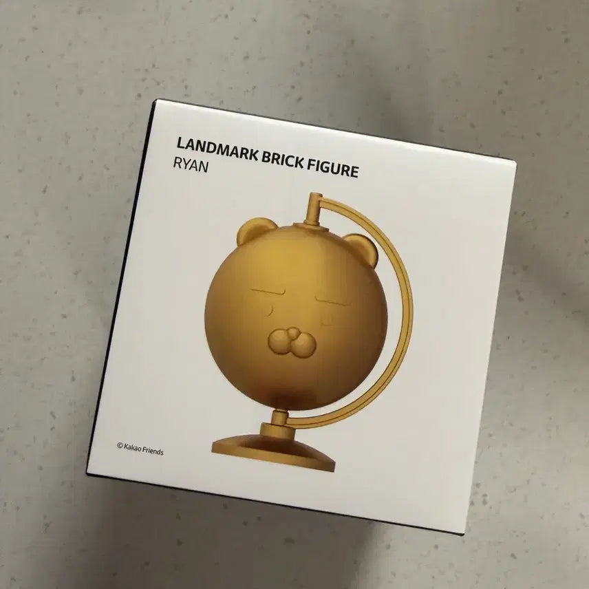 [BUNJANG] Kakao Friends Ryan Globe Figure / [미개봉] 한정판 카카오프렌즈 라이언 지구본 피규어
