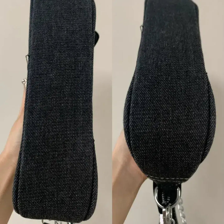 [SOLD OUT] 데님 숄더백Y2K 데님 벨트 체인 호보숄더