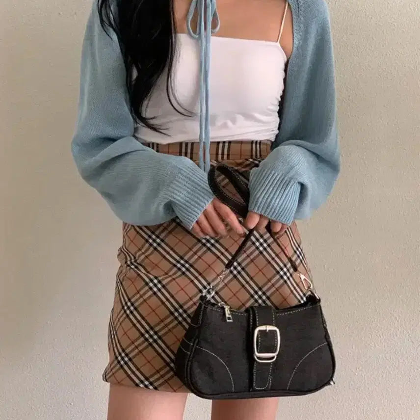 [SOLD OUT] 데님 숄더백Y2K 데님 벨트 체인 호보숄더