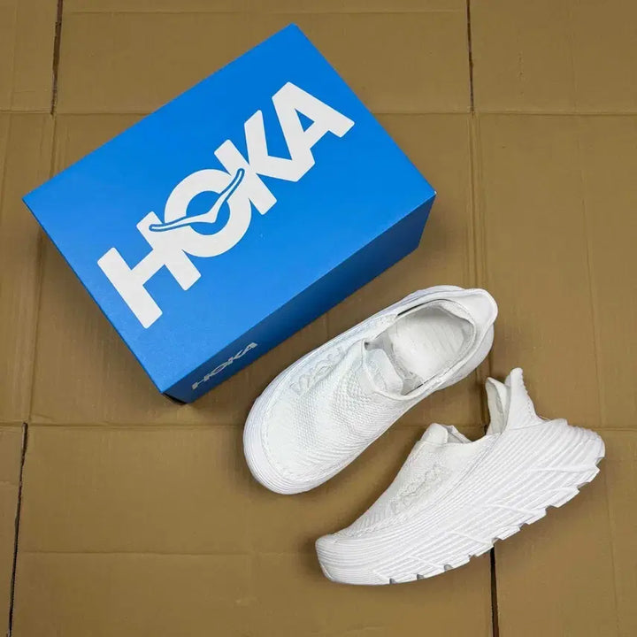 [BUNJANG] Hoka Restore TC All White Hiking &amp; Trekking Shoes / 호카  리스토어 TC 올화이트