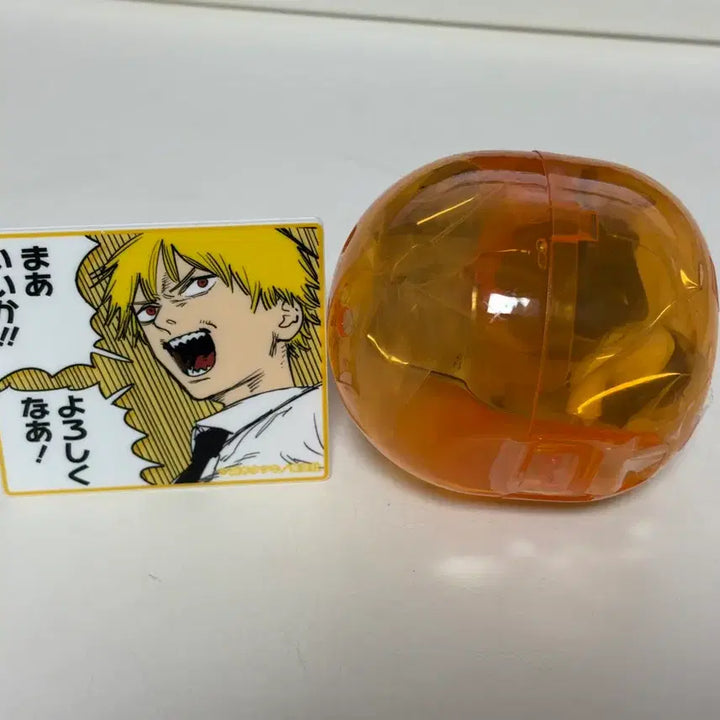 [BUNJANG] Chainsaw Man Denji Figure &amp; Stand Badge Bundle Set / (일괄)체인소맨 덴지 어깨쿵 가챠 피규어 + 스탠드 뱃지