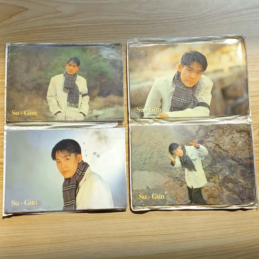 [BUNJANG] Kim Soo-geun Vintage Postcard Set / 90년대 연예인 김수근 엽서 사진 레트로 추억 근현대사