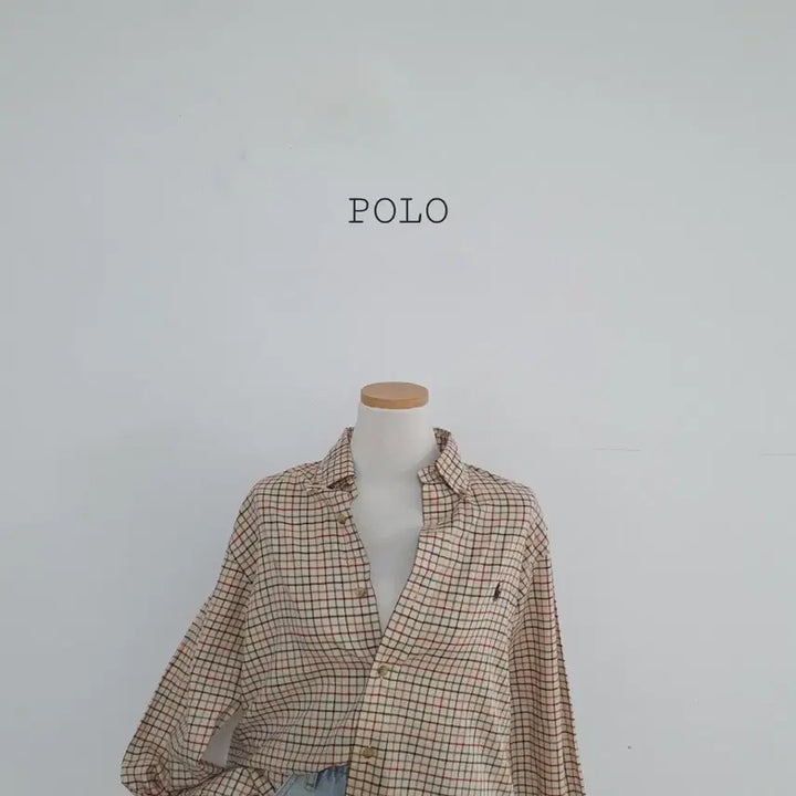 [BUNJANG] Polo Ralph Lauren Checkered Beige Shirt / No.26042911 폴로 랄프로렌 체크 베이지 셔츠