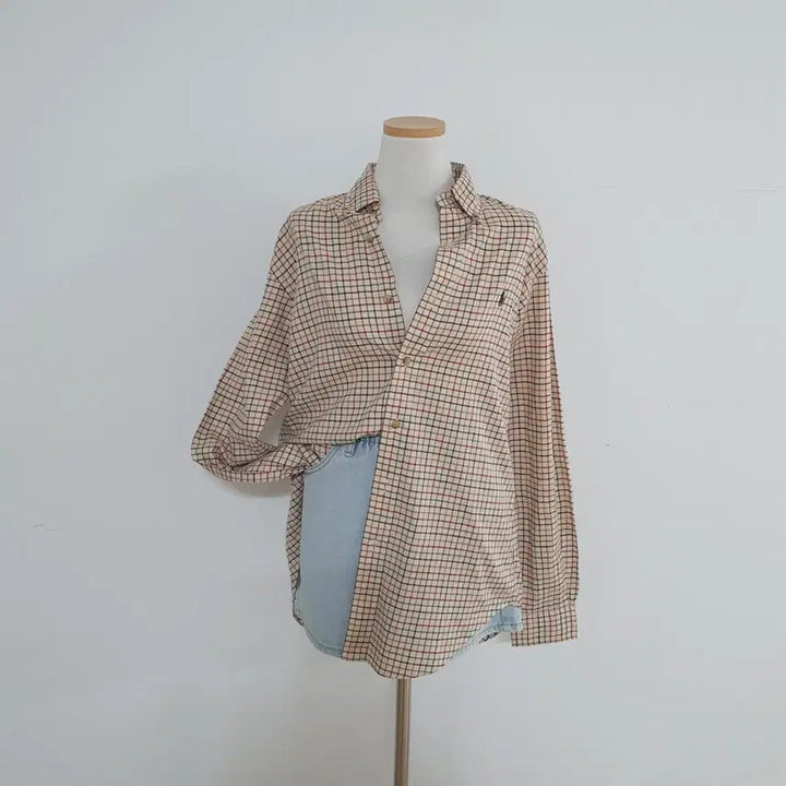 [BUNJANG] Polo Ralph Lauren Checkered Beige Shirt / No.26042911 폴로 랄프로렌 체크 베이지 셔츠