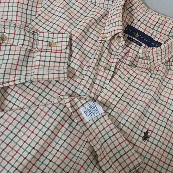 [BUNJANG] Polo Ralph Lauren Checkered Beige Shirt / No.26042911 폴로 랄프로렌 체크 베이지 셔츠