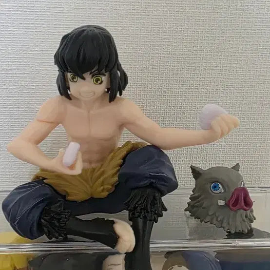 [BUNJANG] Demon Slayer Inosuke Rice Ball Figure / 귀멸의 칼날 이노스케 주먹밥 피규어 판매합니다.(비공굿)