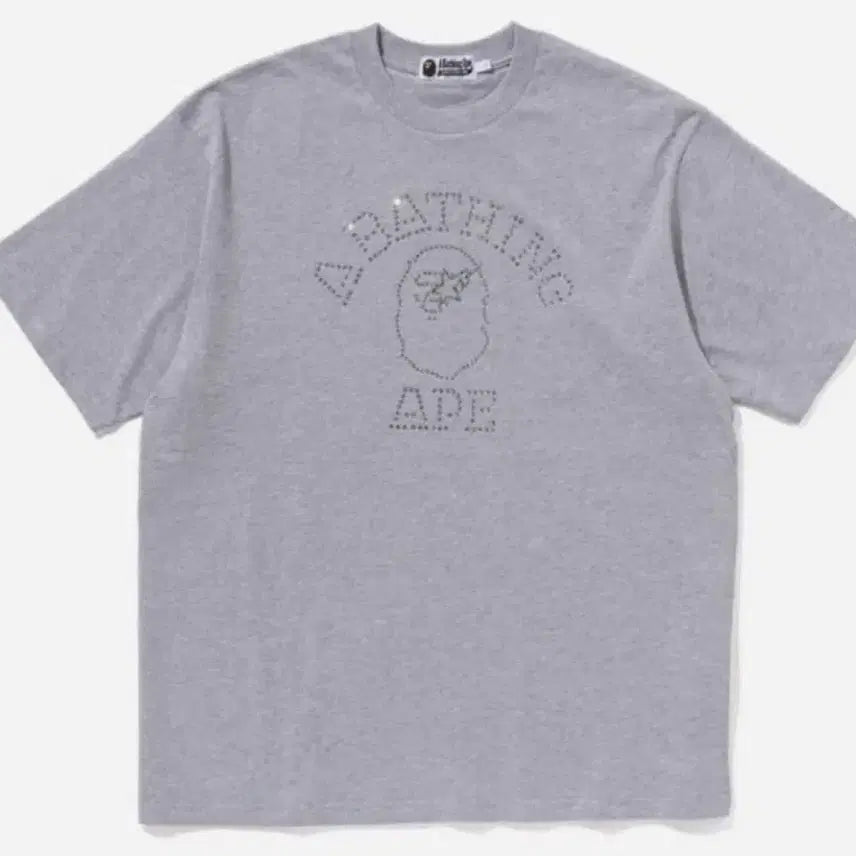 [BUNJANG] BAPE Cubic Rhinestone Short Sleeve 3XL T-shirt / 베이프 큐빅 라인스톤 반팔 3XL
