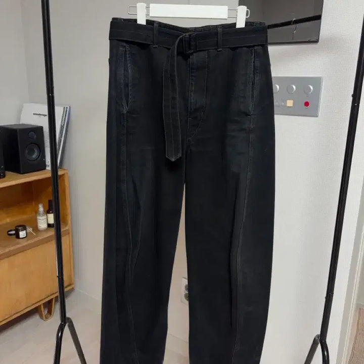 [BUNJANG] Lemaire Twist Belted Pants Black S / Lemaire Twist Belted Pants Black S사이즈