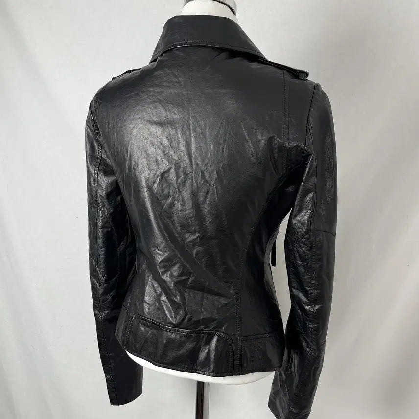 [BUNJANG] Vintage Real Leather Rider Jacket / Vintage 리얼레더 라이더 자켓