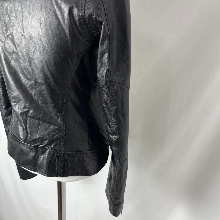 [BUNJANG] Vintage Real Leather Rider Jacket / Vintage 리얼레더 라이더 자켓