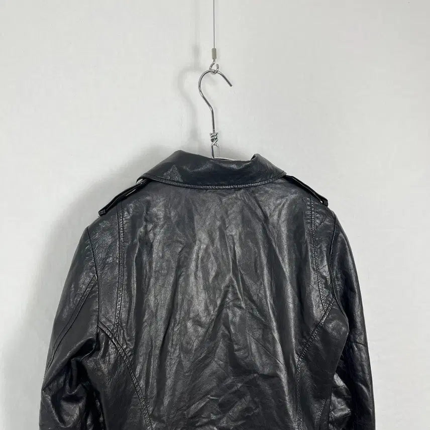[BUNJANG] Vintage Real Leather Rider Jacket / Vintage 리얼레더 라이더 자켓