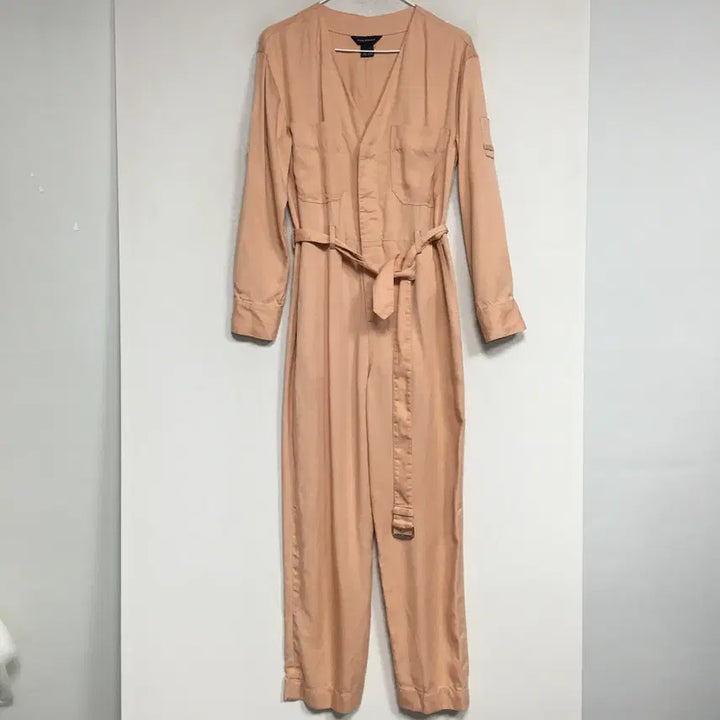 [BUNJANG] Club Monaco Tencel Belted Jumpsuit / 클럽모나코 리오셀 벨티드 점프수트 0