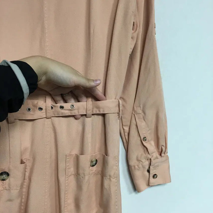 [BUNJANG] Club Monaco Tencel Belted Jumpsuit / 클럽모나코 리오셀 벨티드 점프수트 0