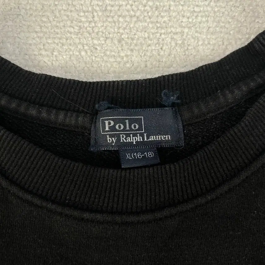 [BUNJANG] Polo Ralph Lauren Black Sweatshirt / 폴로 랄프로렌 블랙 맨투맨 95-100
