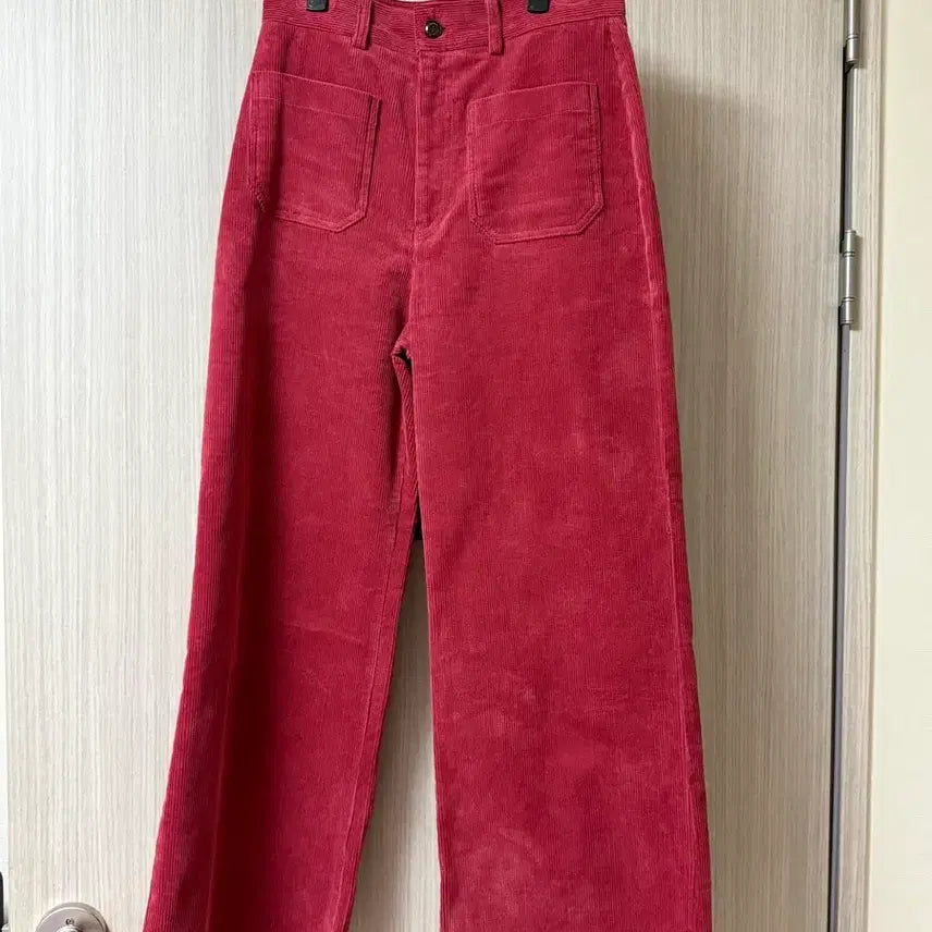 [BUNJANG] YUMMER Sicily Corduroy Pants Burgundy Size 2 / 유메르 시칠리 코듀로이 팬츠 버건디 2 사이즈