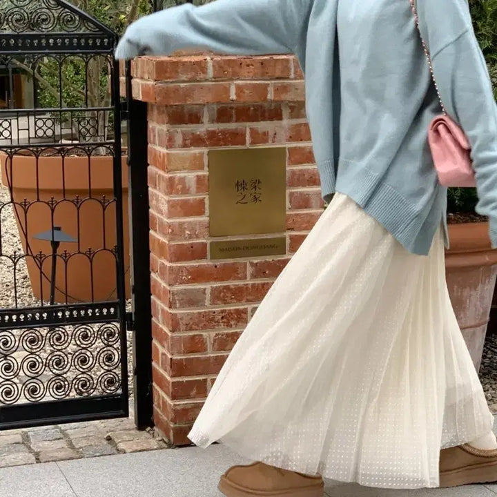 [BUNJANG] ByCini Dot Pattern Skirt / 바이씨니 제작도트샤sk