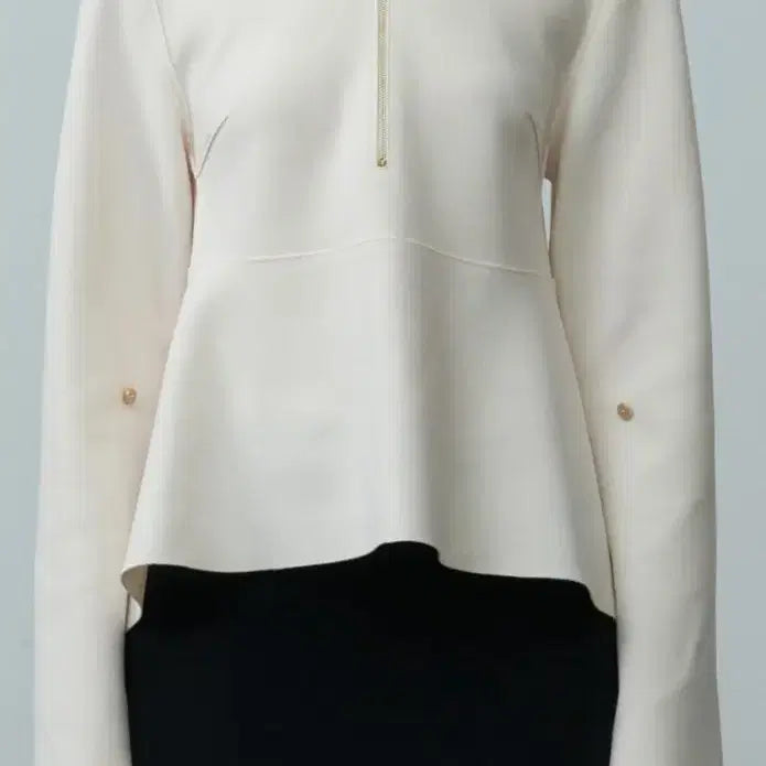 [BUNJANG] J. Chung Signature Half-Zip Blouse / 제이청 시그니처 하프집업 블라우스