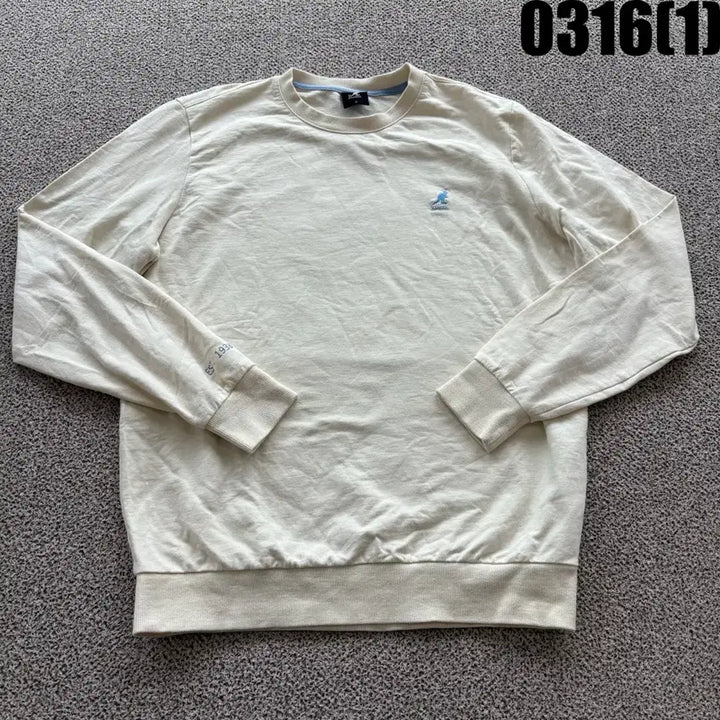 [SOLD OUT] 캉골 아이보리 맨투맨 티셔츠 M