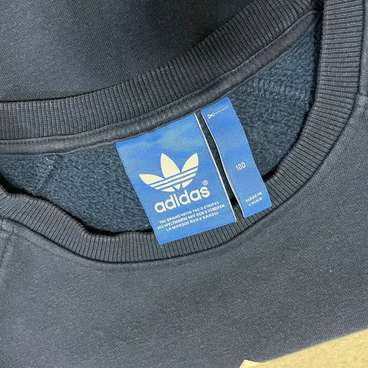 [BUNJANG] Adidas Fleece Sweatshirt (Size 100) / L 아디다스 기모 맨투맨 B.900