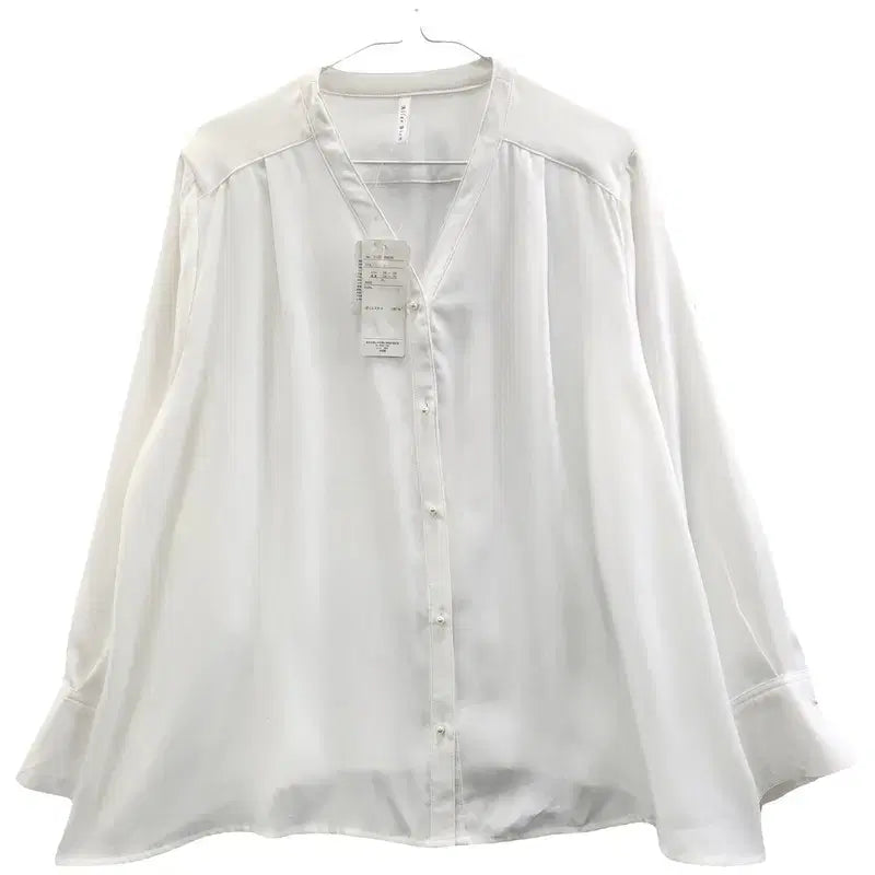 [BUNJANG] NICE CLAUP Feminine Minimal Cardigan Blouse / NICE CLAUP 페미닌 미니멀 가디건 블라우스 F