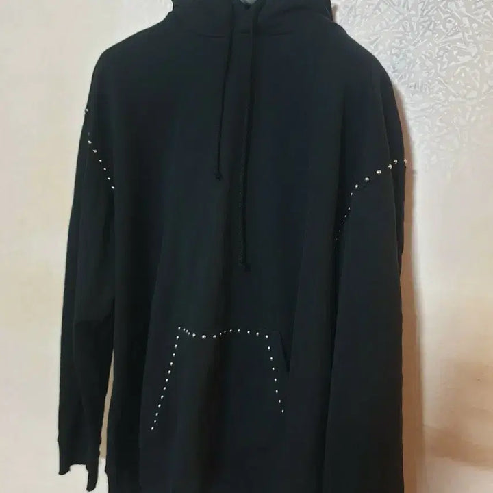 [BUNJANG] MM6 Maison Margiela Studded Hoodie XL / 마르지엘라 MM6 스터드 후디 블랙 XL
